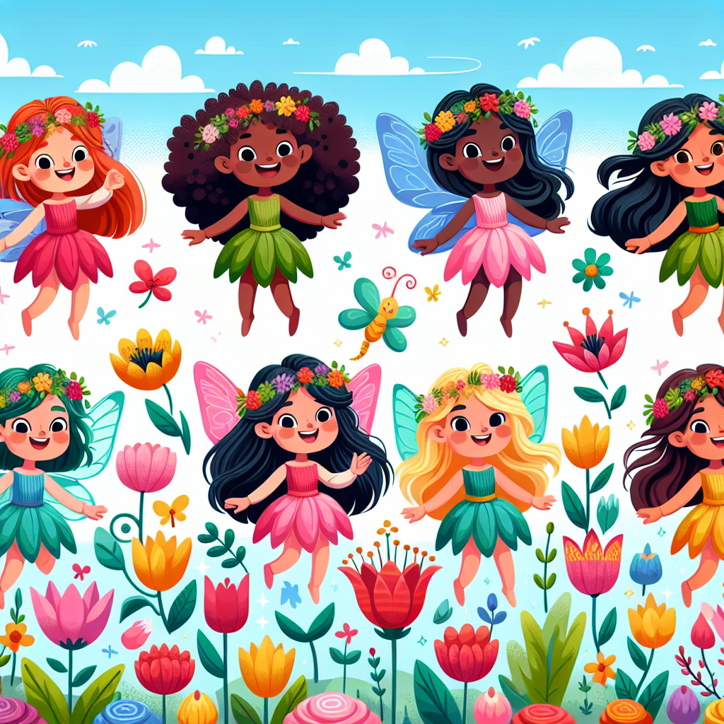 Sweet Fairy Friends Paint By Color
