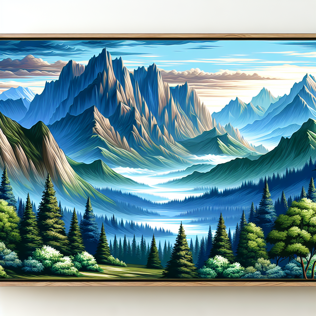 Mysterious Mountain Landscape Diamonded Painting Kits
