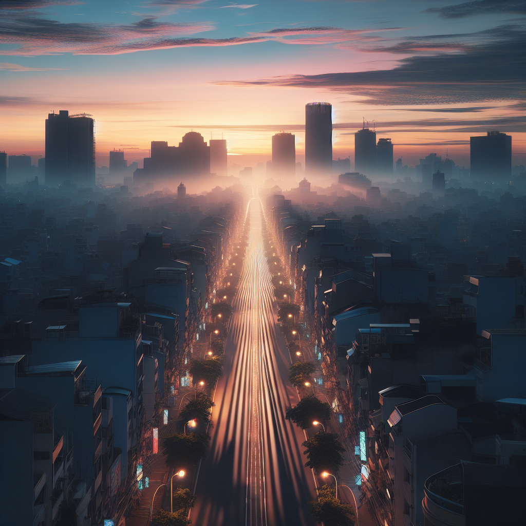 City Streets At Dawn Paint By Diamonds