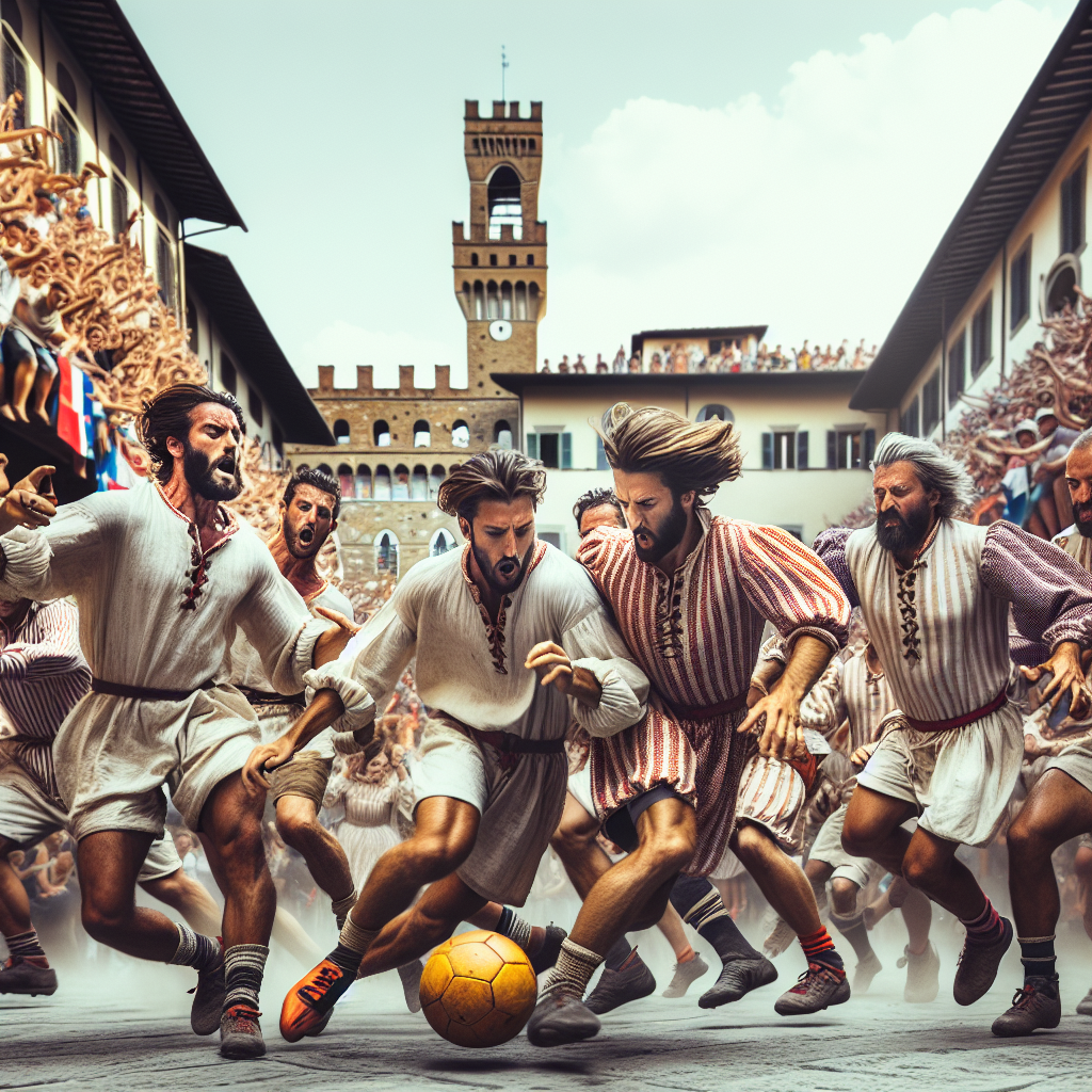 Calcio Storico - Florence Painting By Diamonds Kit