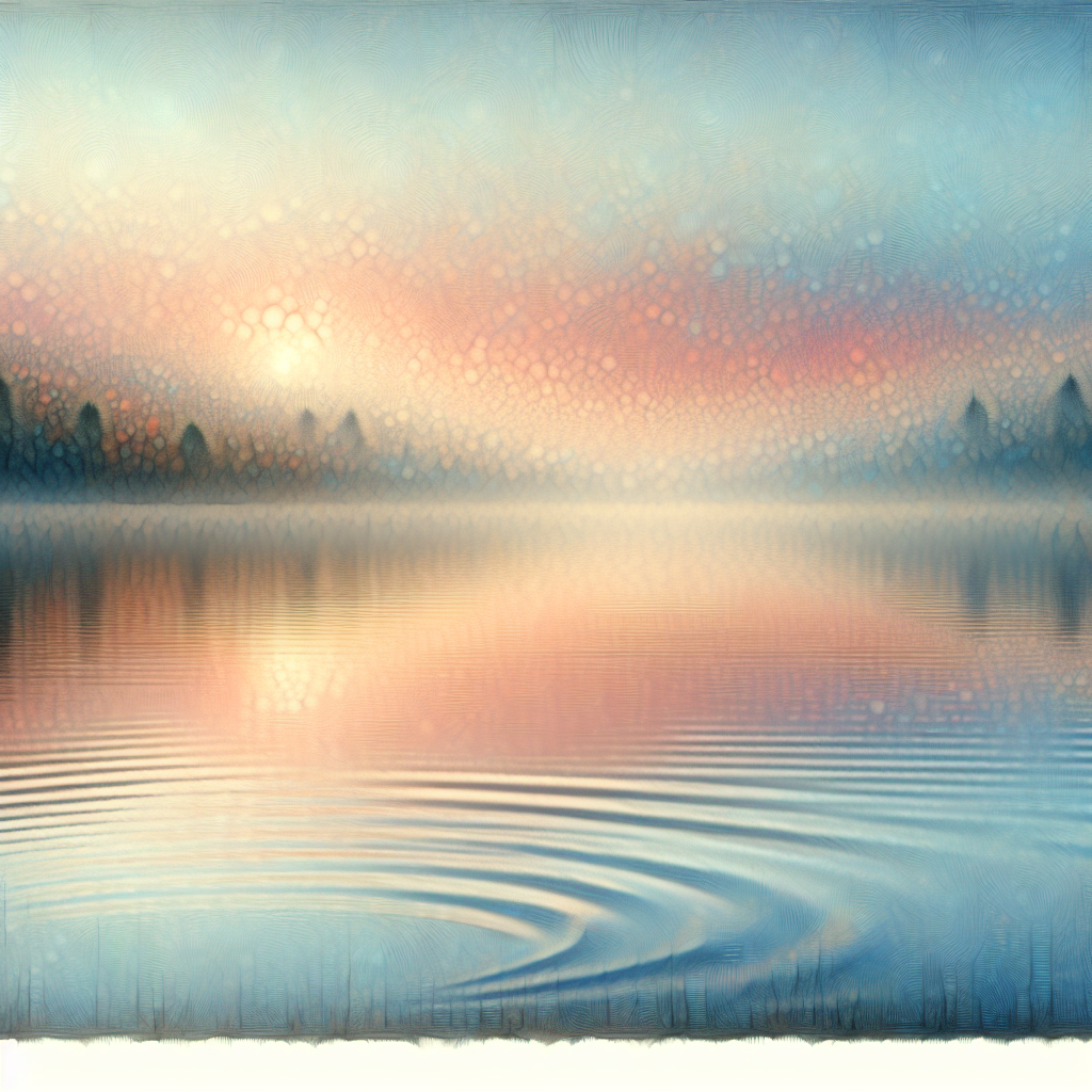Peaceful Lake At Dawn Diamonded Painting Kits