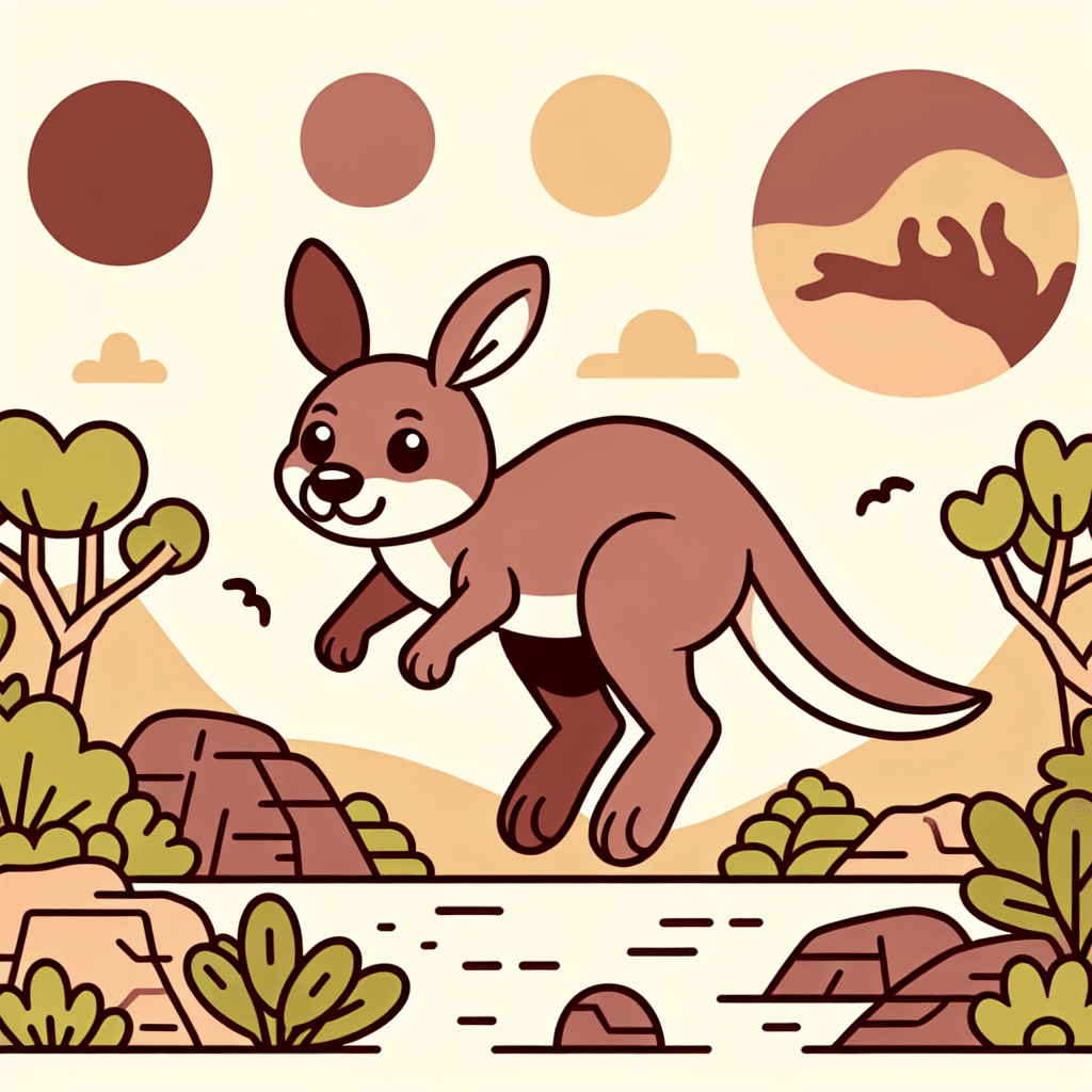 Kangaroo Outback Jump Diamonded Painting Kits