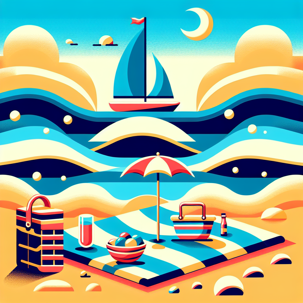 Seaside Picnic Party Paint By Diamonds Art