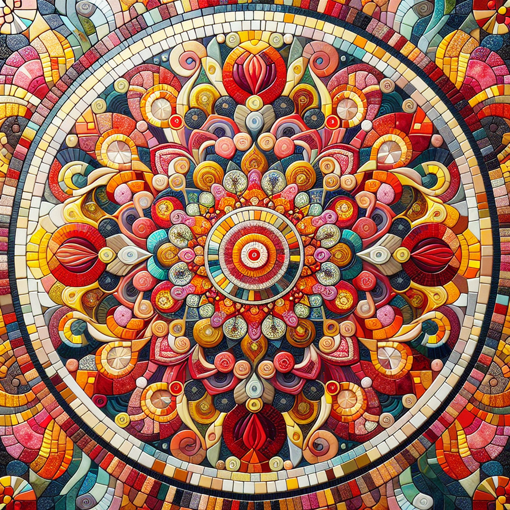 Vibrant Mosaic Paint By Diamonds