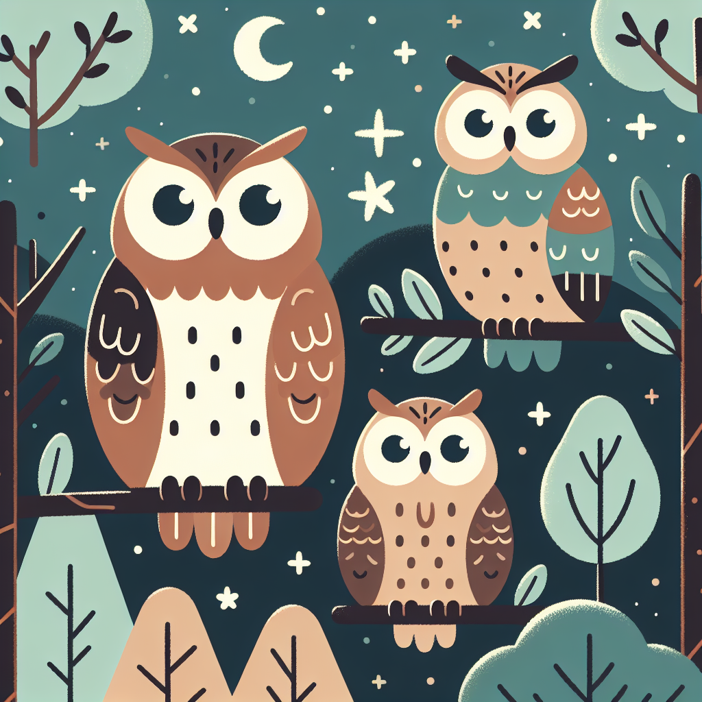 Woodland Tales With Wise Owls Paint By Diamond