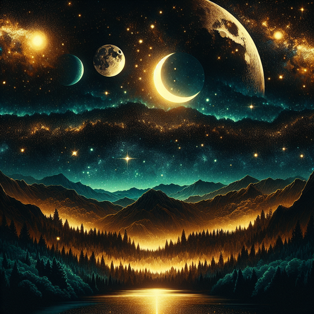 Celestial Night Harmony Diamond Painting