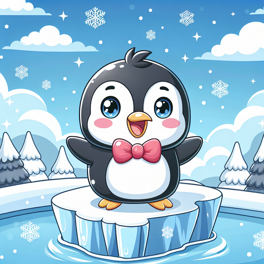 Smiling Penguin Diamonded Painting Kits