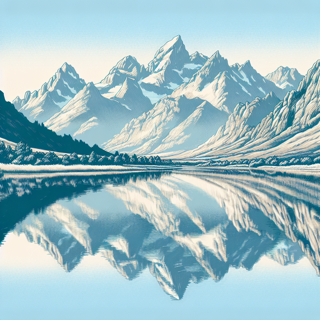 Quiet Mountain Lake Painting Diamond Kit