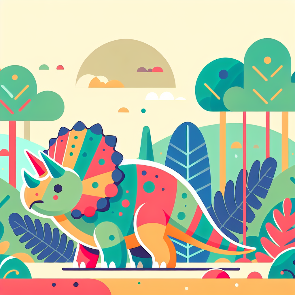Tiny Triceratops Trot Paint By Diamonds Art
