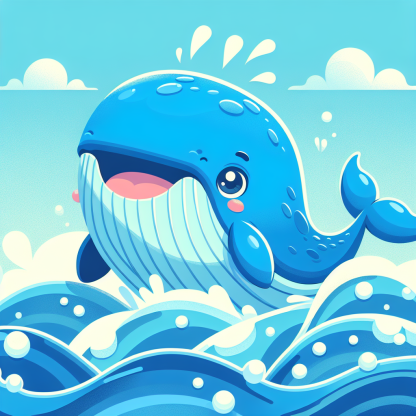 Delightful Whale Paint By Diamonds Art