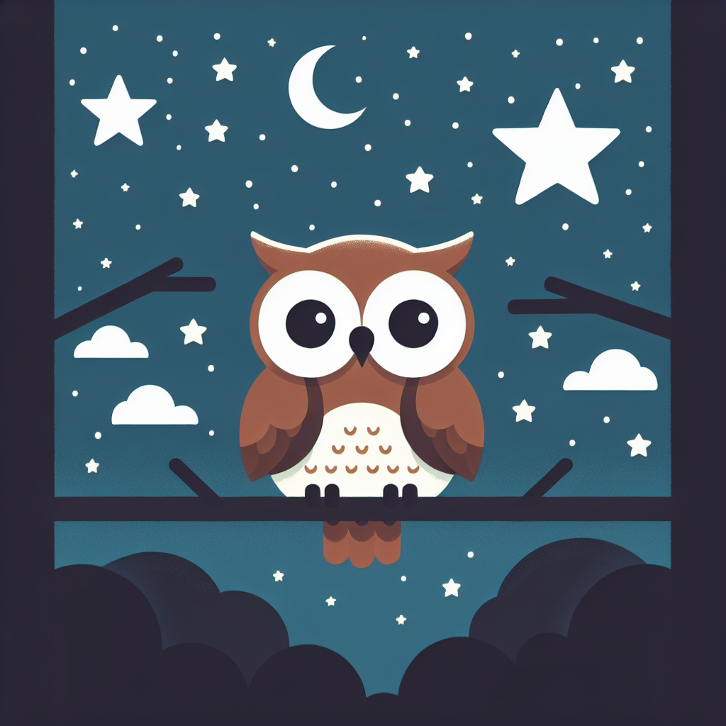 Wise Owl Night Sky Paint By Color