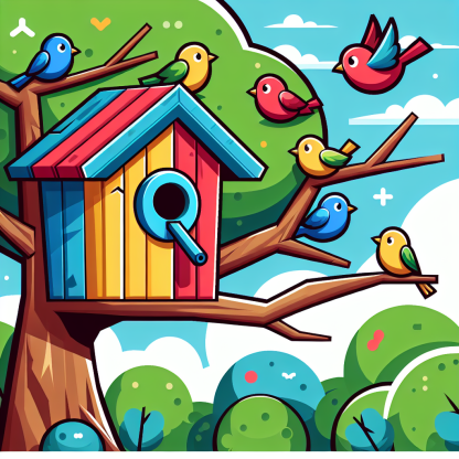 Chirpy Birdhouse Paint By Diamonds