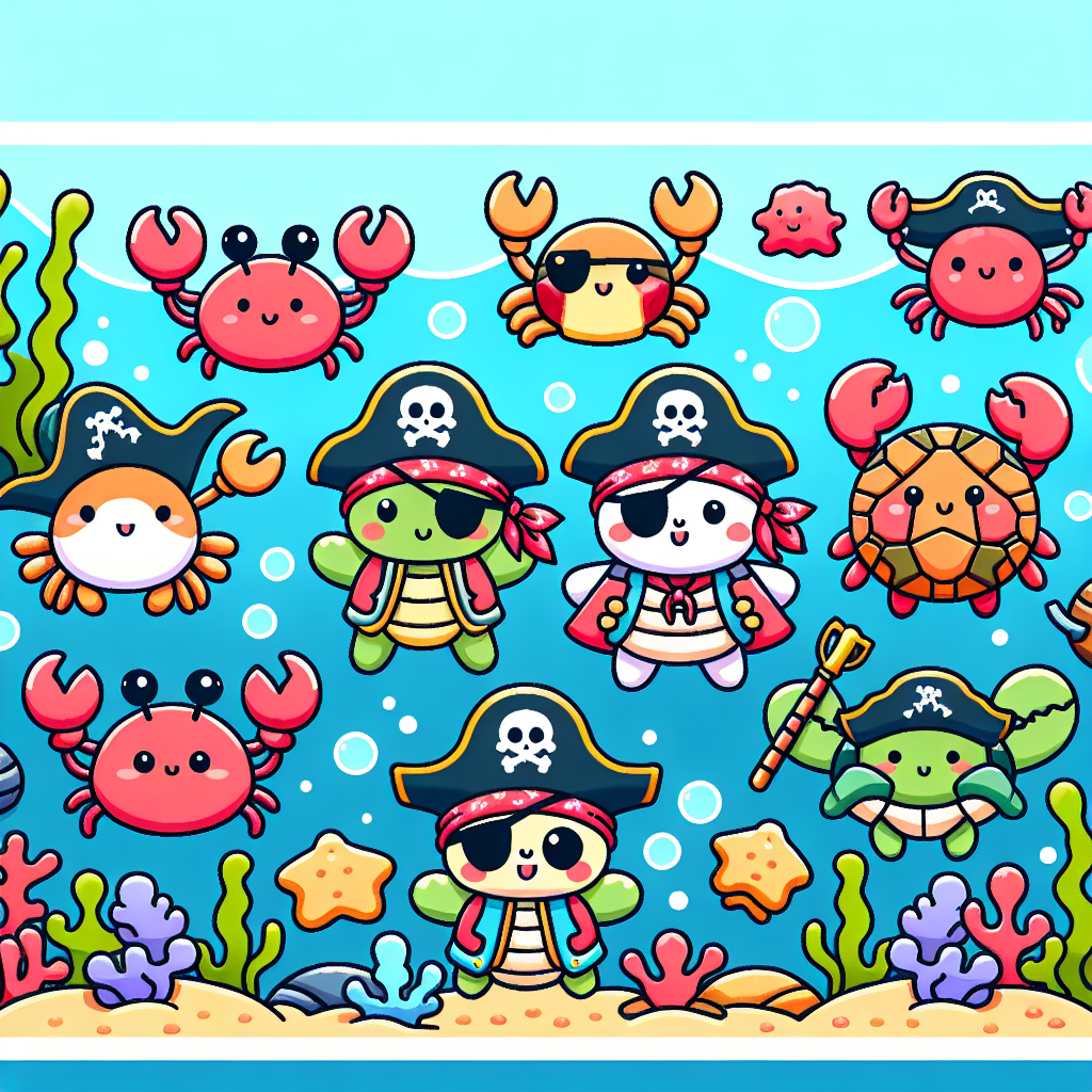 Undersea Pirate Party Diamonded Painting Kits