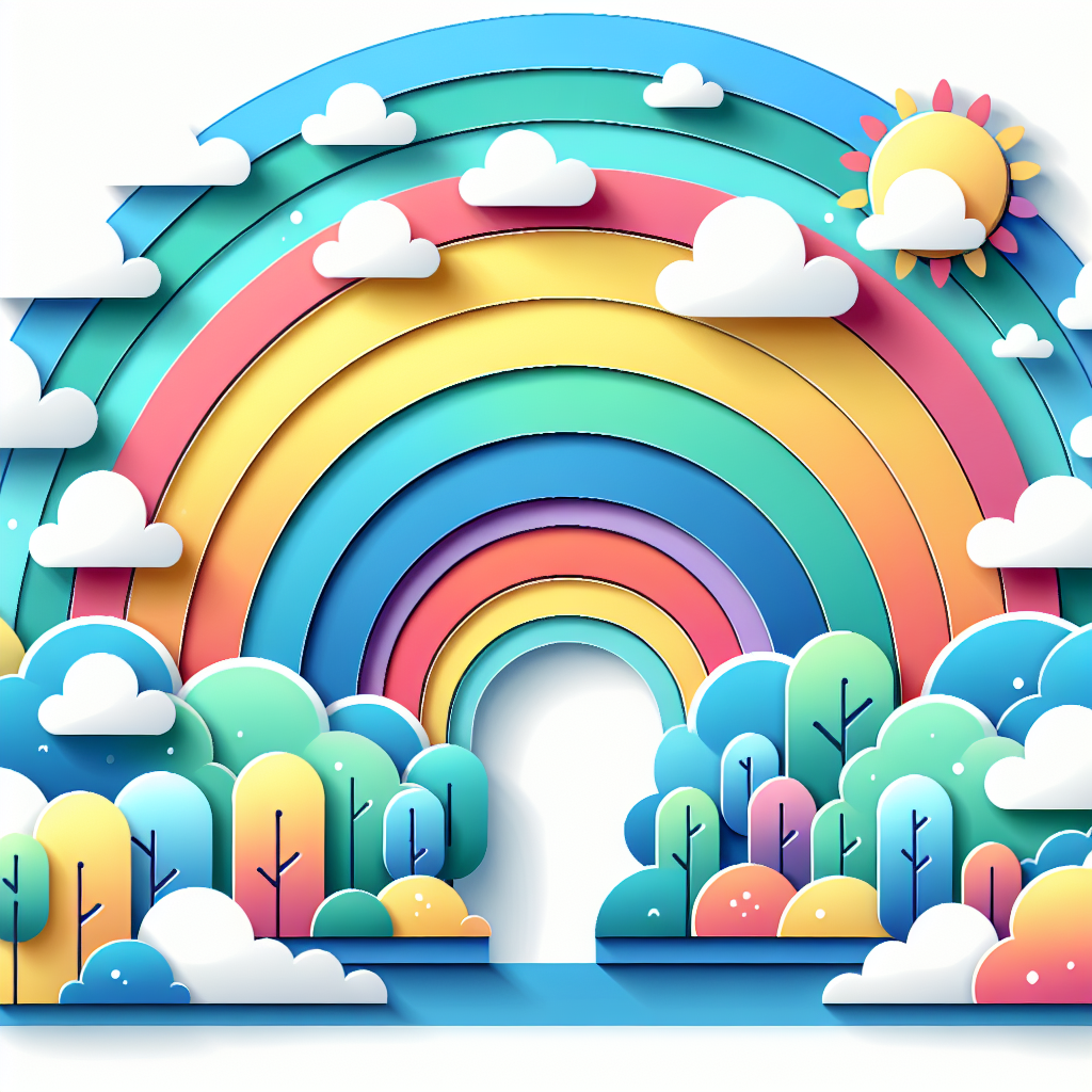Magical Rainbow Pathway Paint By Color