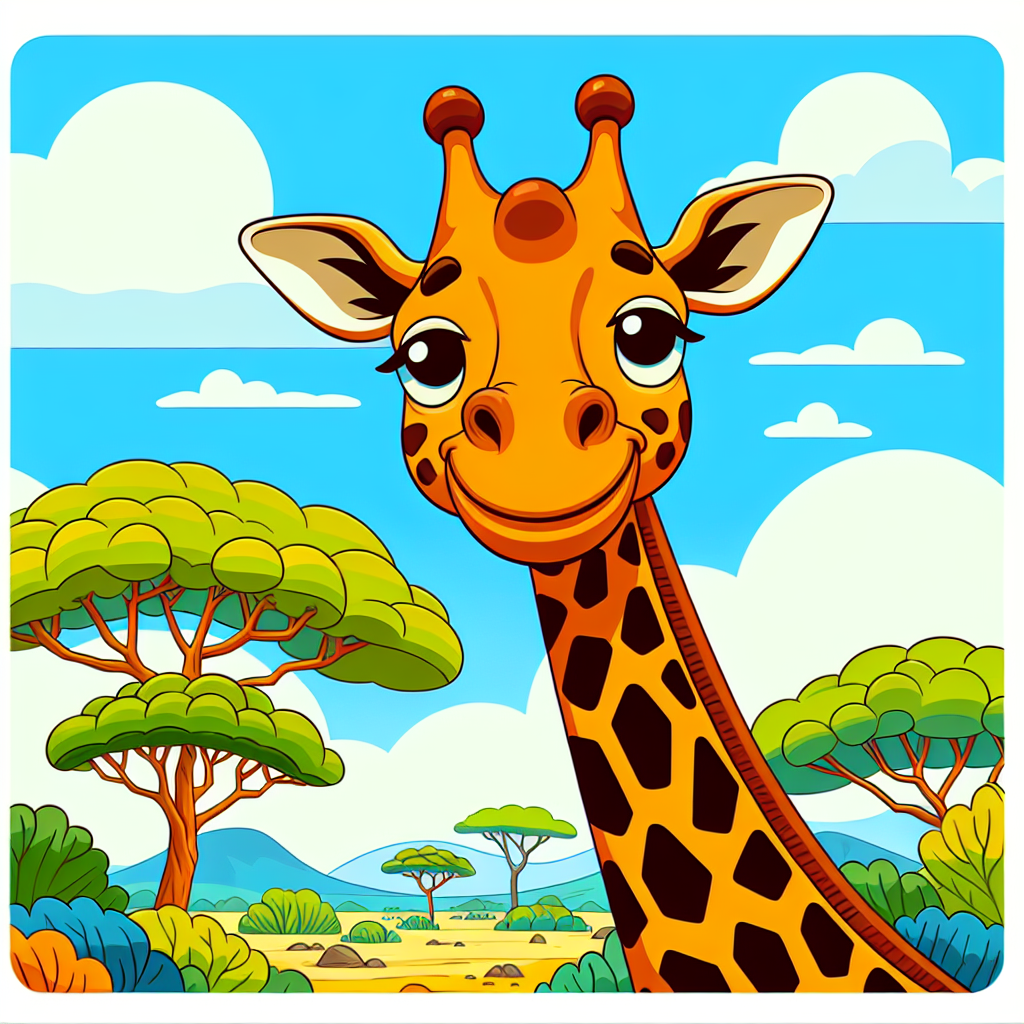 Giraffe's Grand Adventure Paint By Color