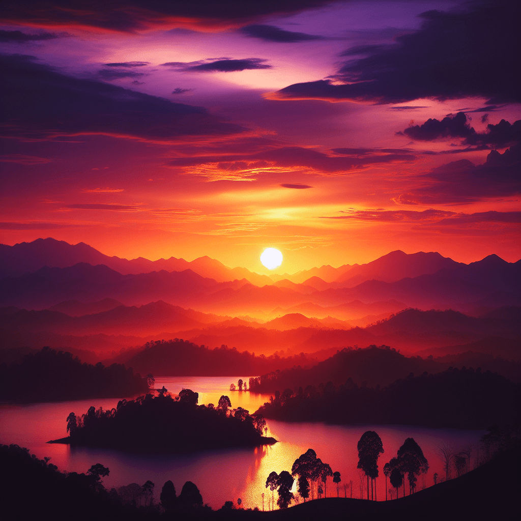 Dreamy Sunset Paint By Diamond