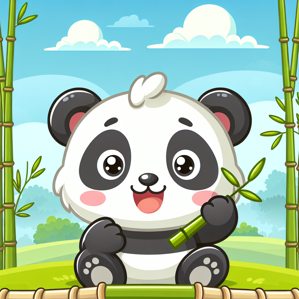 Joyful Panda Cub Painting By Diamonds Kit