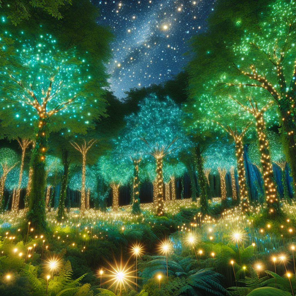 Whimsical Fairy Light Forest Painting Diamond Kit