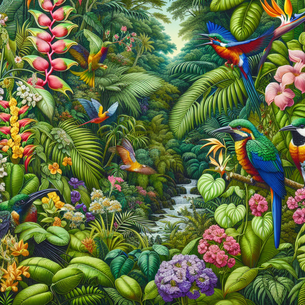 Lush Tropical Rainforest DIY Paint By Diamonds