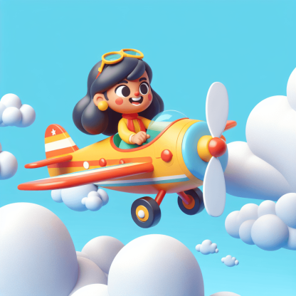 Little Aviator's Sky Paint By Diamonds