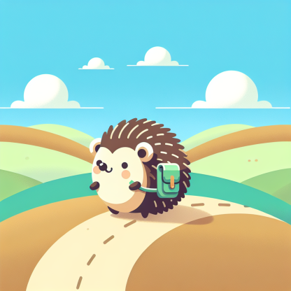 Hooting Hedgehog's Hike Paint By Diamond