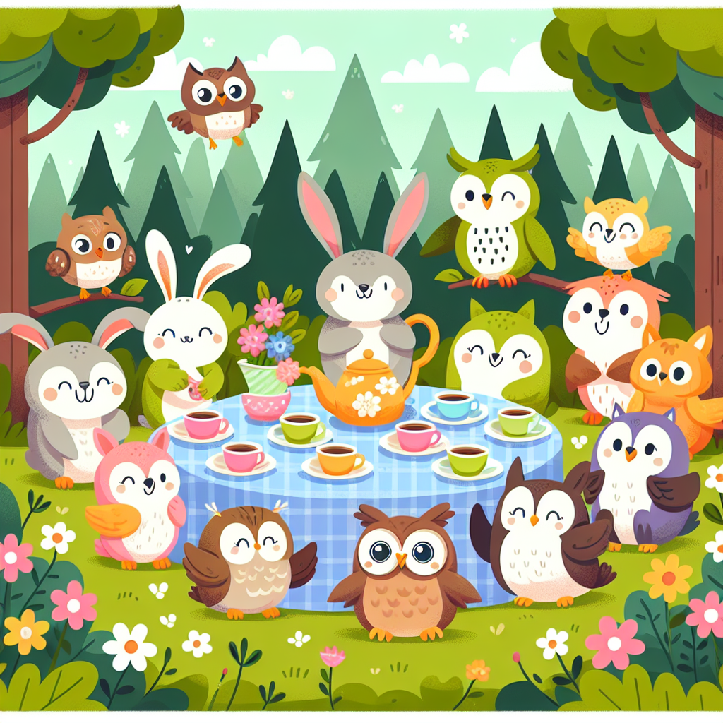 Woodland Tea Party DIY Paint By Diamonds