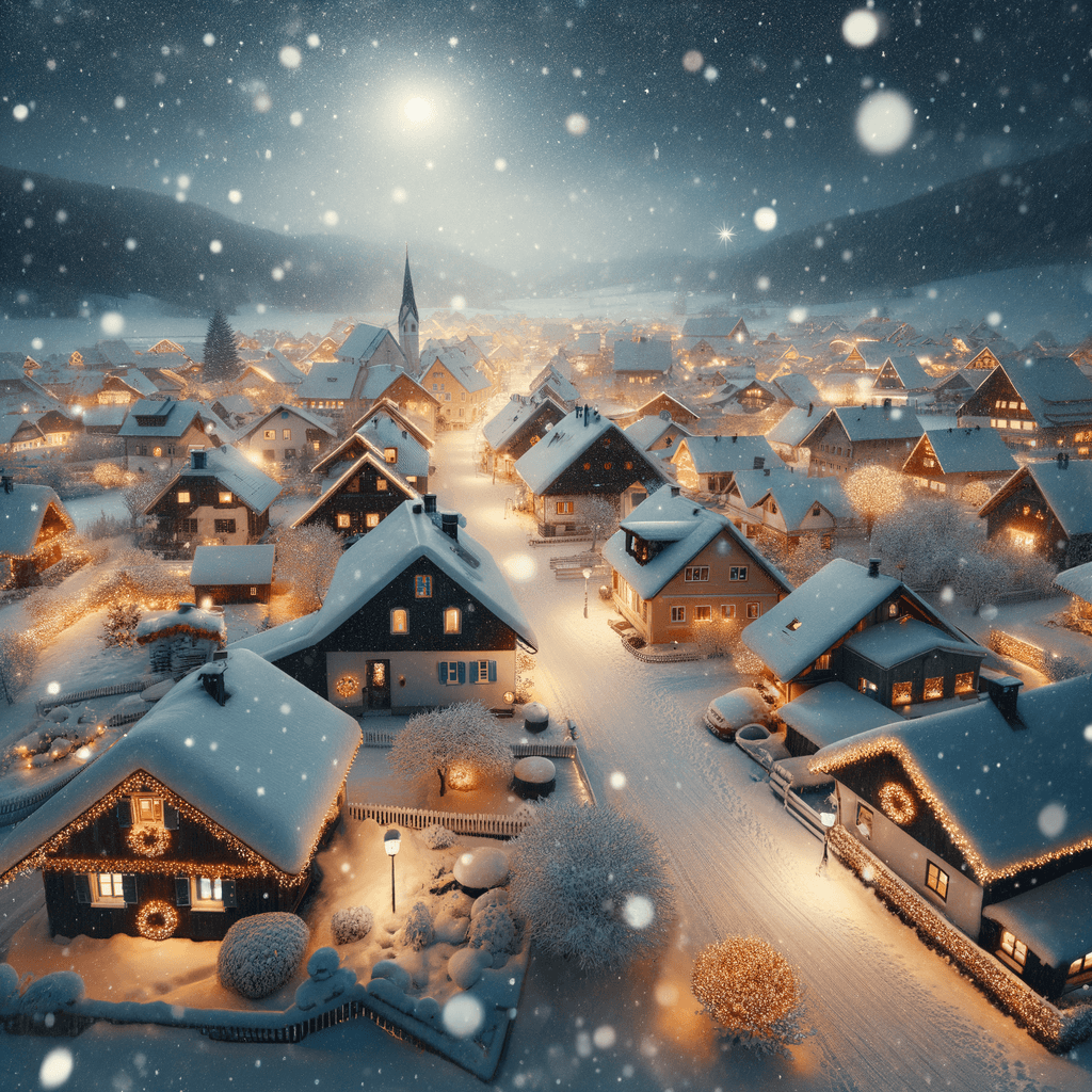 Enchanted Winter Village Paint By Diamonds Kits