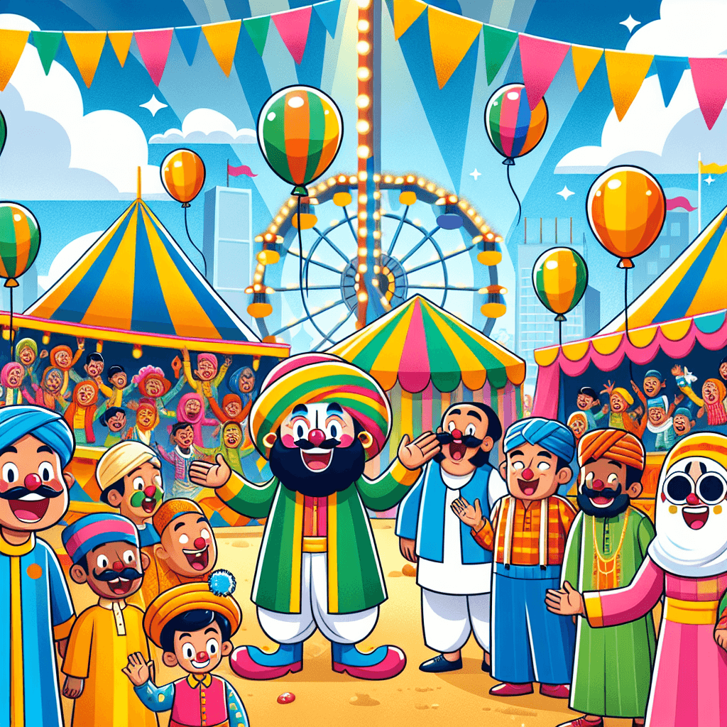 Cheerful Carnival Fun Paint By Diamonds Art