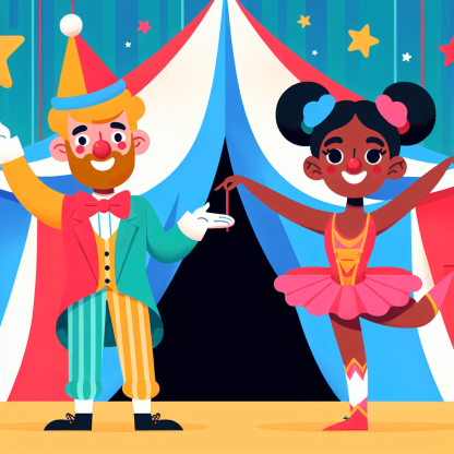 Happy Circus Performers Diamond Painting