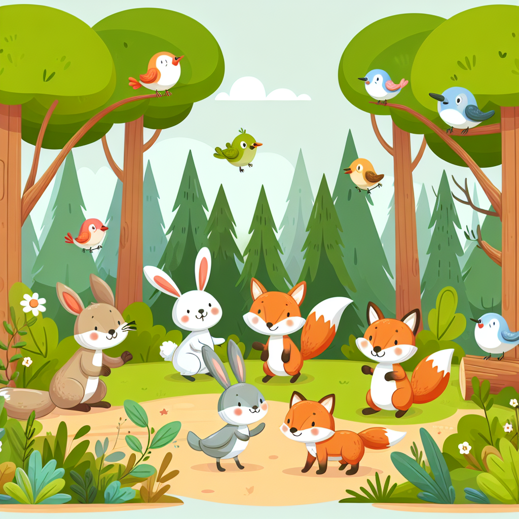 A Day In Whimsical Woodlands Painting Diamond Kit