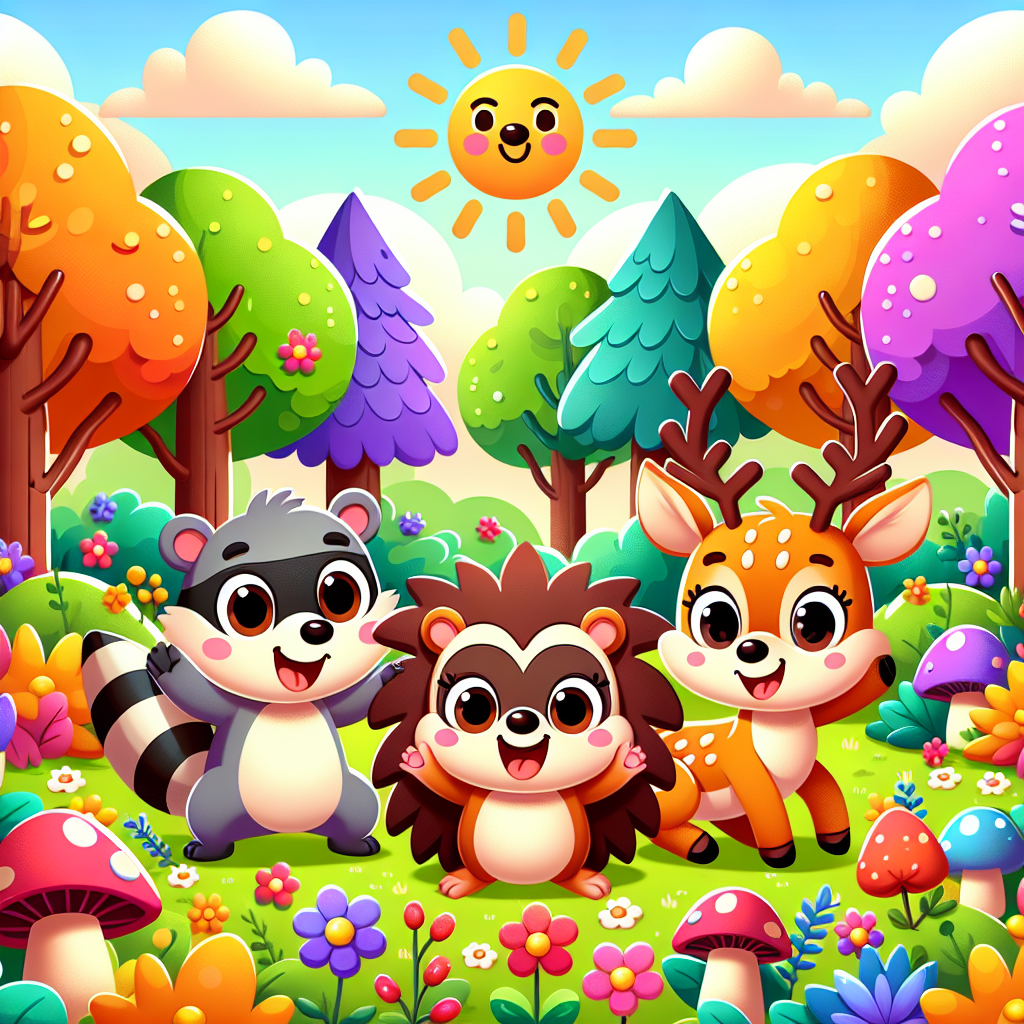 Funky Forest Friends Diamonded Painting Kits