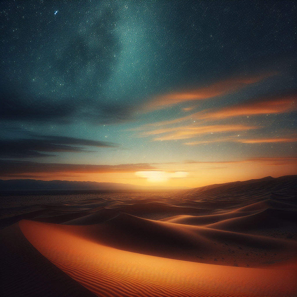 Starry Desert Night Paint By Diamond