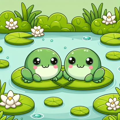 Pond Life Frog Friends Paint By Diamond