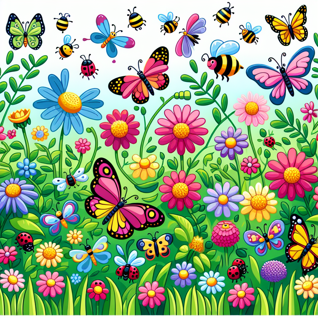 Lively Insect Party Paint By Diamond