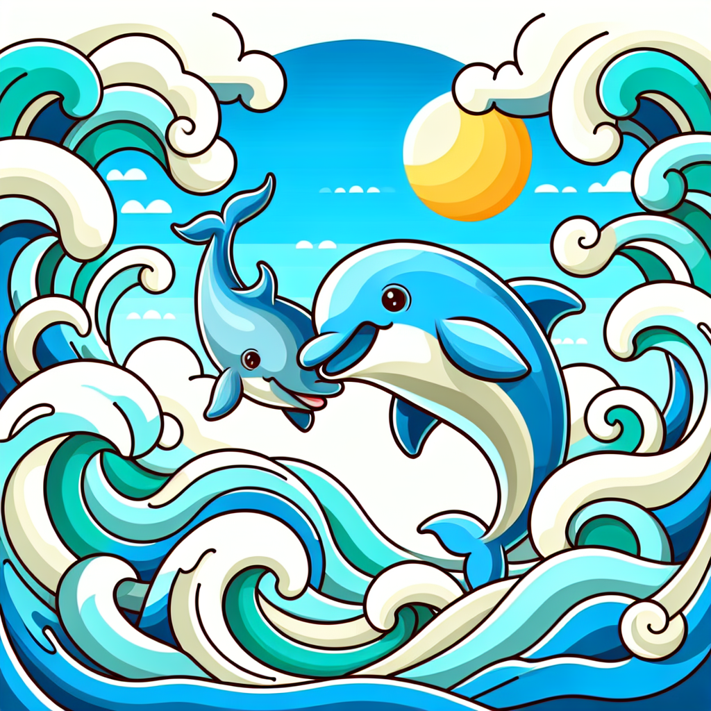 Oceanic Odyssey With Friendly Dolphins Diamond Painting