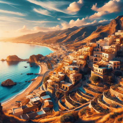 Mediterranean Terrace View Paint By Diamonds