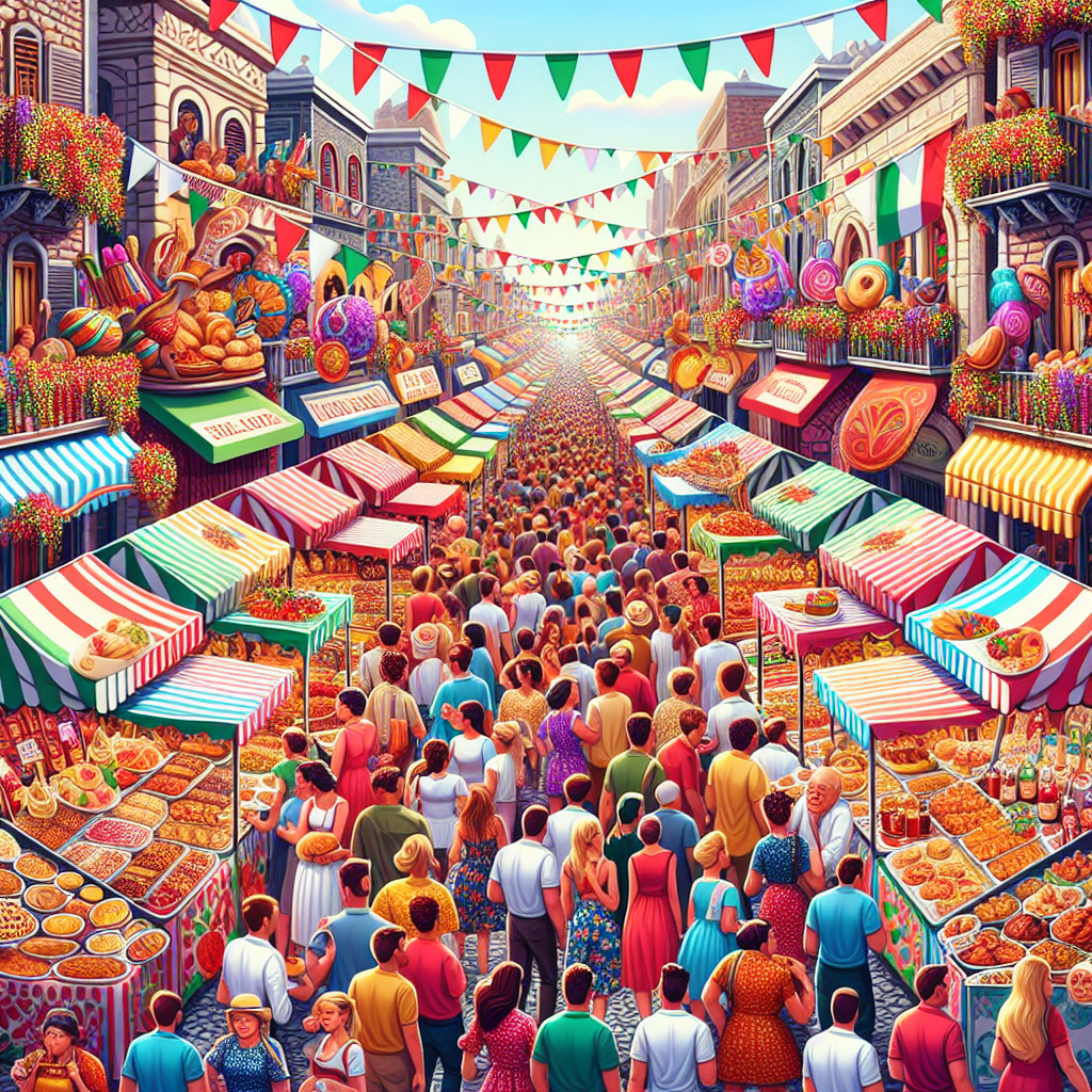 Feast Of San Gennaro - New York City, USA Painting Diamond Kit