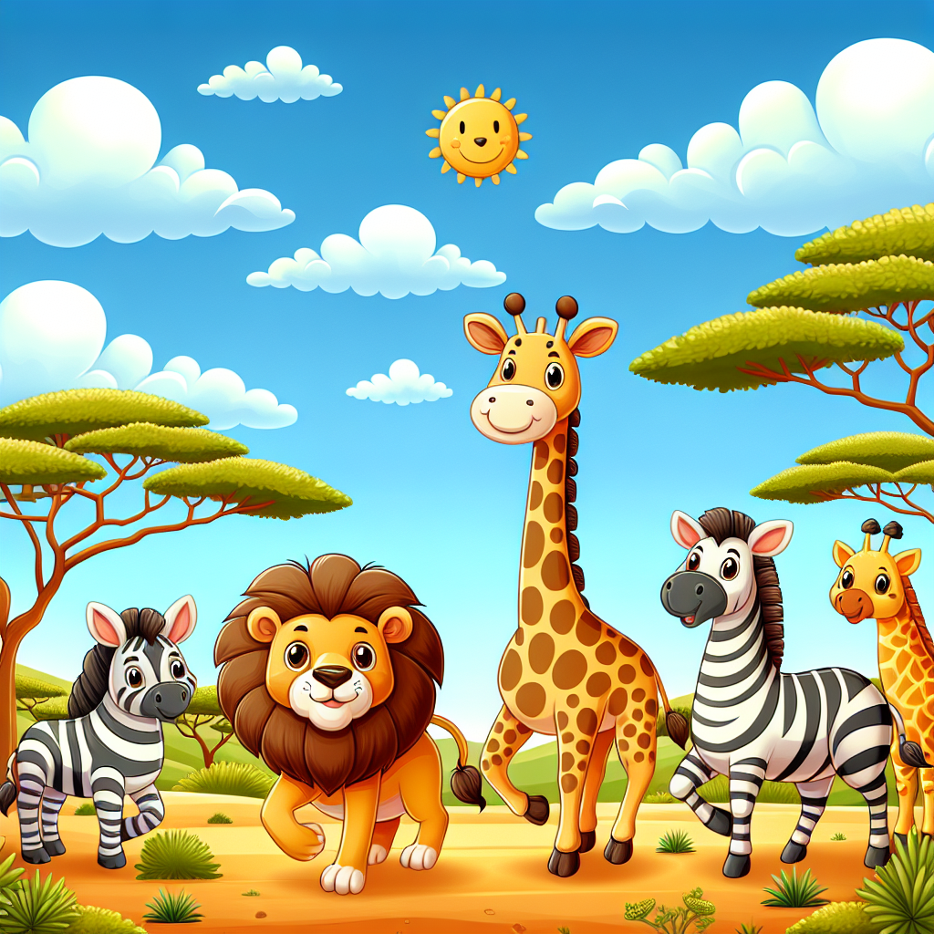 Safari Animal Learning Party Painting Diamond Kit