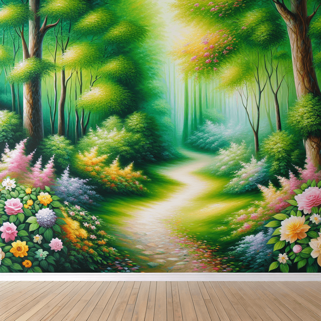 Delightful Forest Path Paint By Color
