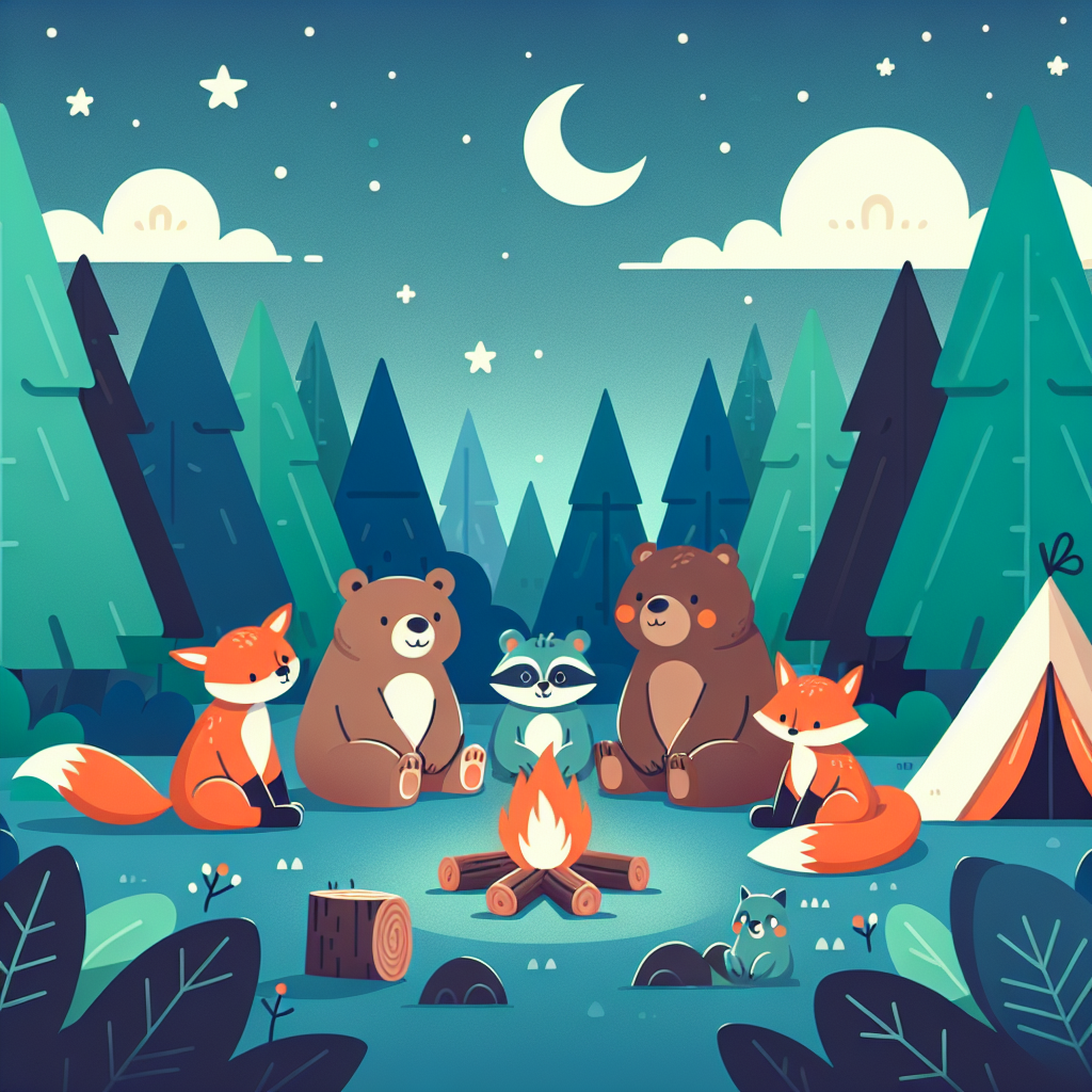 Forest Animal Campout DIY Paint By Diamonds