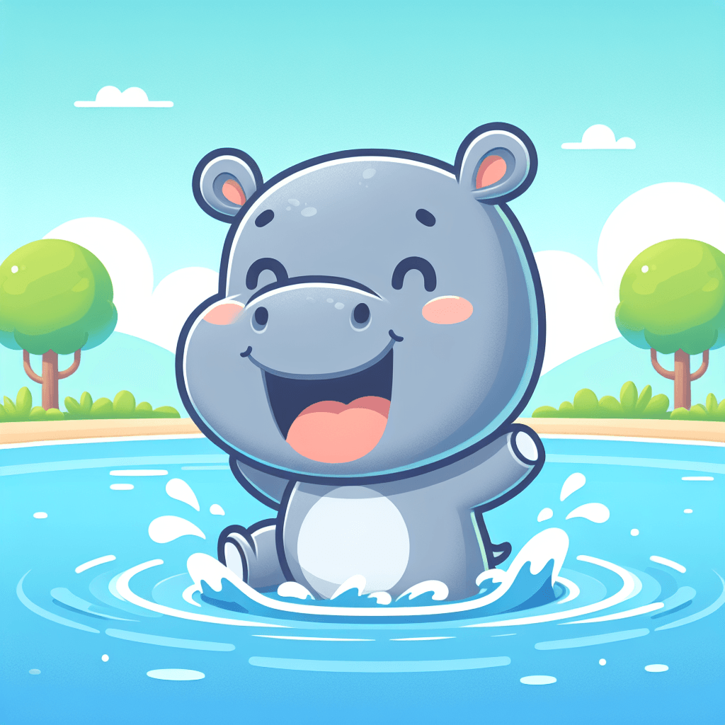Happy Hippo Lagoon Diamonded Painting Kits
