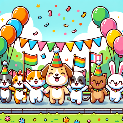 Charming Pet Parade Paint By Diamonds Kits