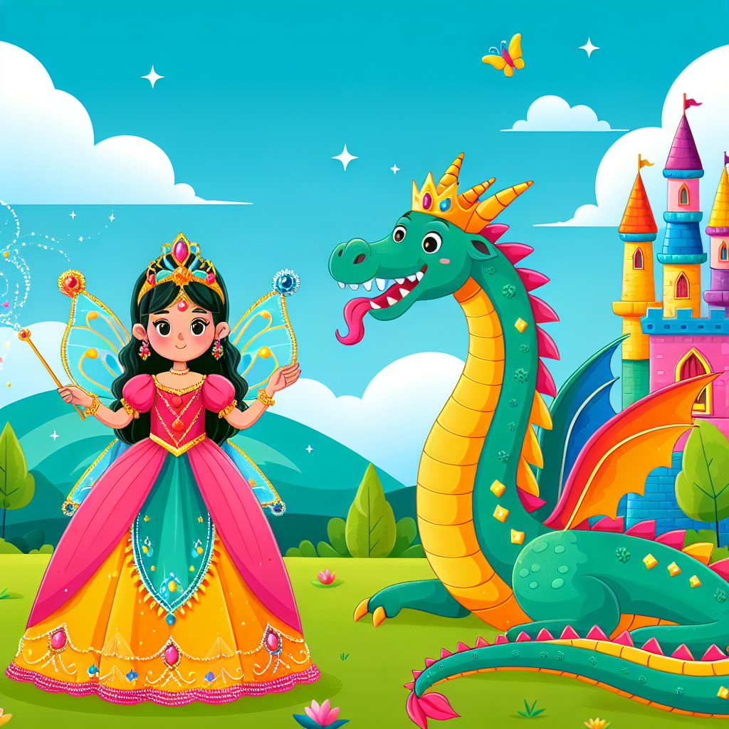 Friendly Fairy Tale Kingdom Painting Diamond Kit