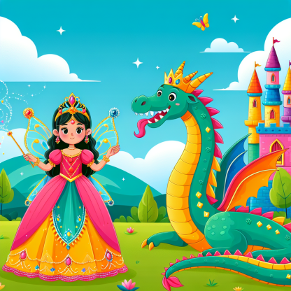 Friendly Fairy Tale Kingdom Painting Diamond Kit