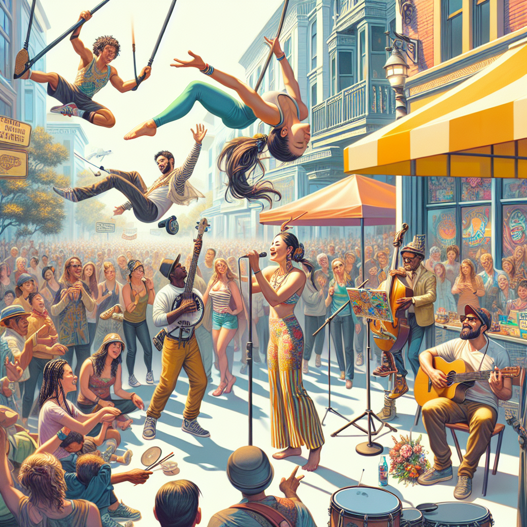 Buskers Festival - New Zealand Paint By Diamonds Art