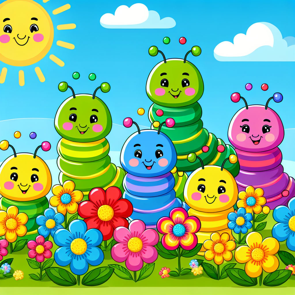 Charming Caterpillar Family Paint By Diamonds Art