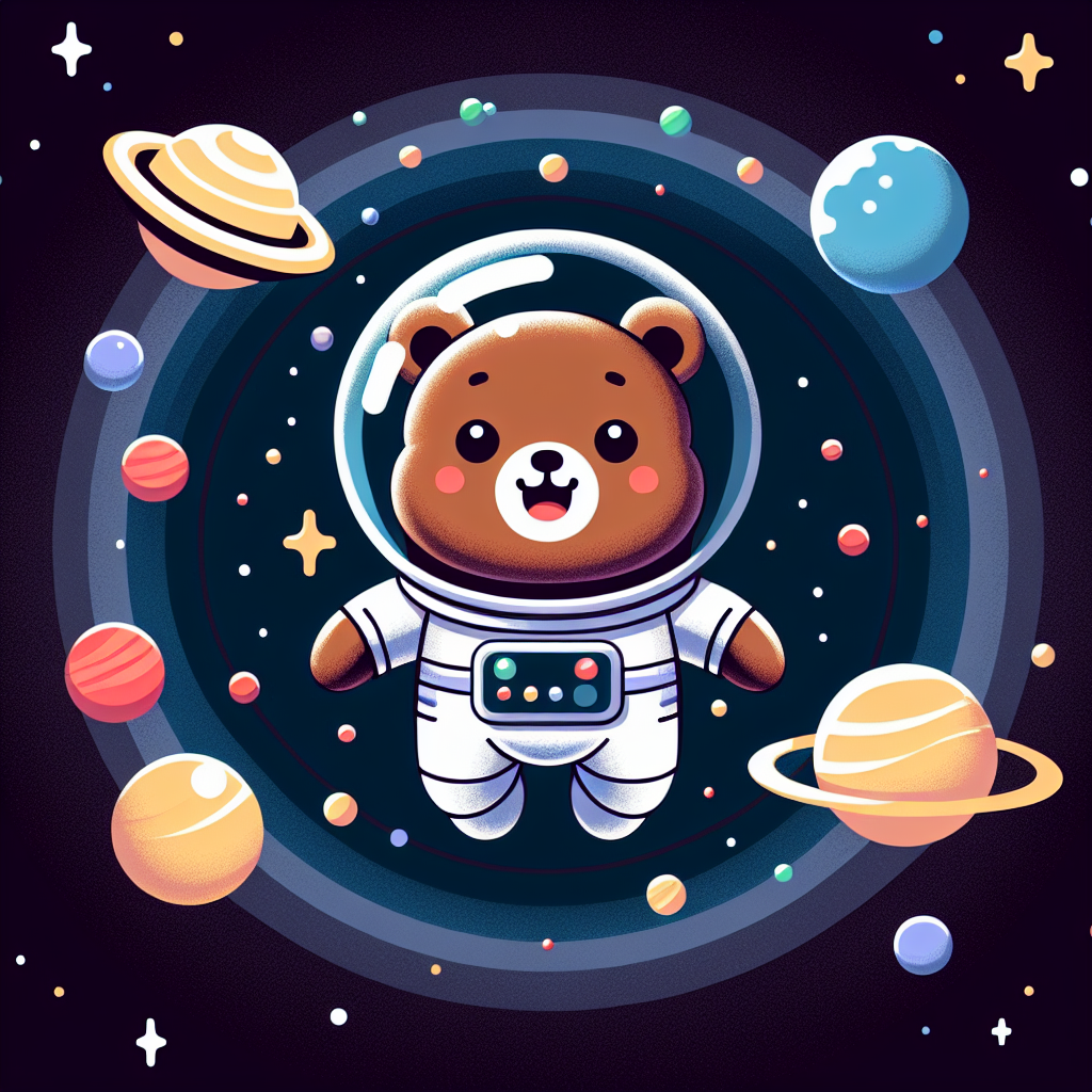 Astronaut Bear Paint By Diamonds Kits