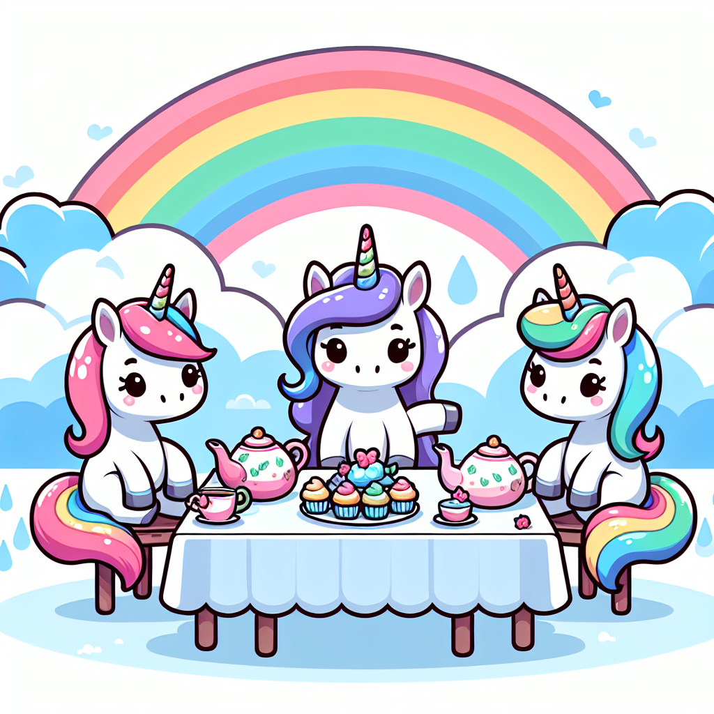 Magical Unicorn Tea Party Diamonded Painting Kits