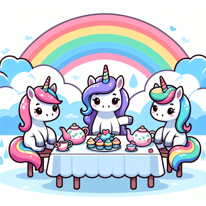 Magical Unicorn Tea Party Diamonded Painting Kits