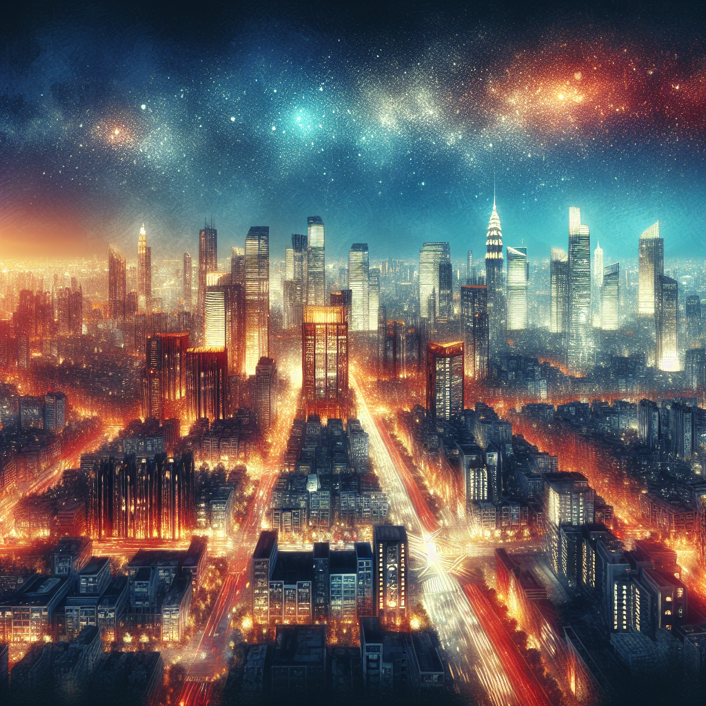 Glamorous Night Cityscape Diamonded Painting Kits